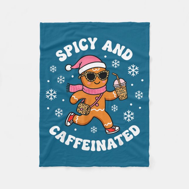 Scy And Caffeinated Gingerbread Xmas Coffee For Wo Fleecedecke (Vorderseite)