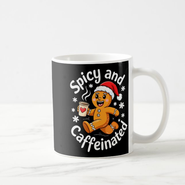 Scy And Caffeinated Shirt Men Women Gingerbread Ch Kaffeetasse (Rechts)