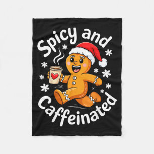 Scy und koffeiniertes Shirt Männer Frauen Lebkuche Fleecedecke