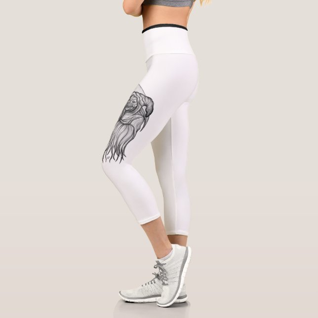 Scythe man - Der Tod, der grimmige Sensenmann Capri Leggings (Links)