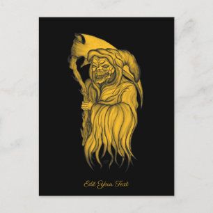 Scythe man - Der Tod, der grimmige Sensenmann Postkarte
