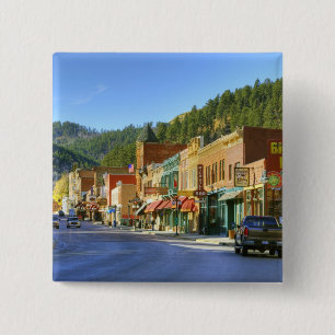 SD, Deadwood, Historic Gold Mining town Button