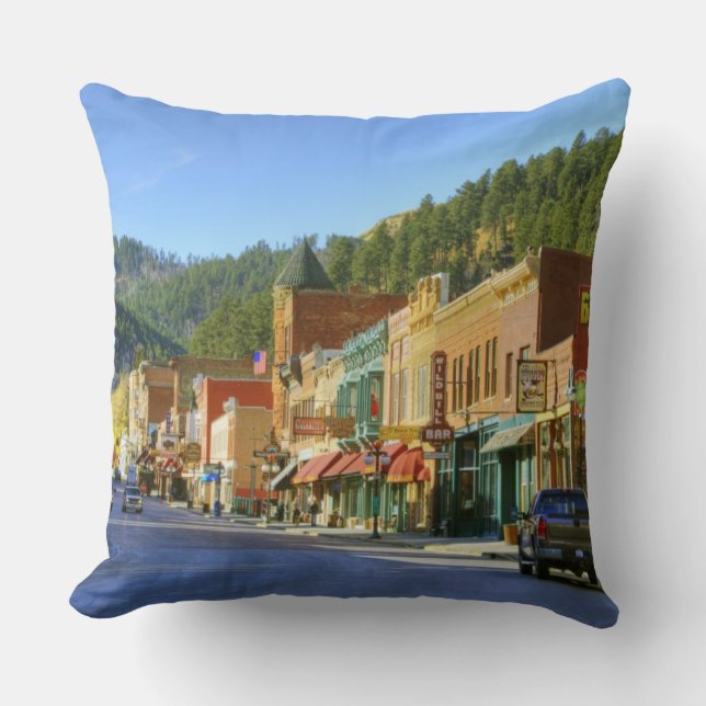 SD, Deadwood, Historic Gold Mining town Kissen (Vorderseite)