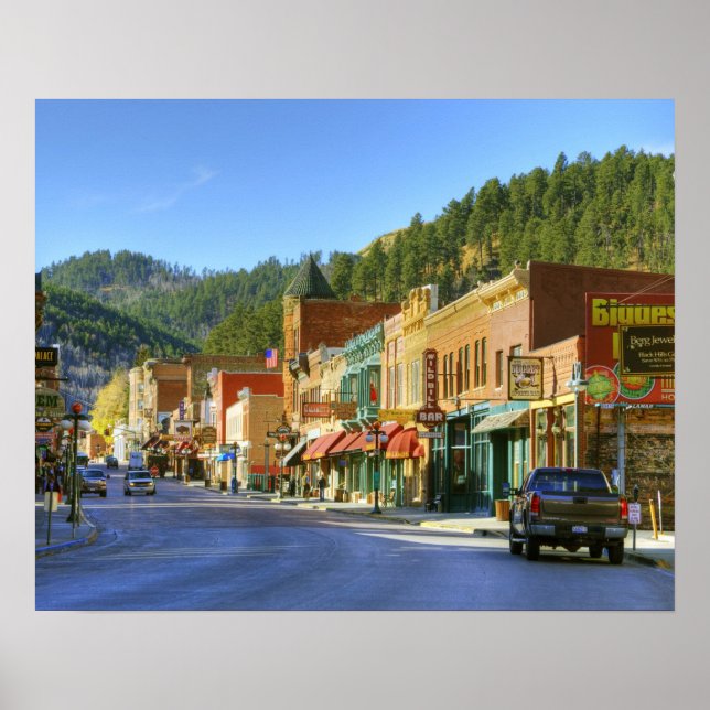 SD, Deadwood, Historic Gold Mining town Poster (Vorne)