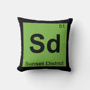 Sd - Sunset District San Francisco Chemie Kissen