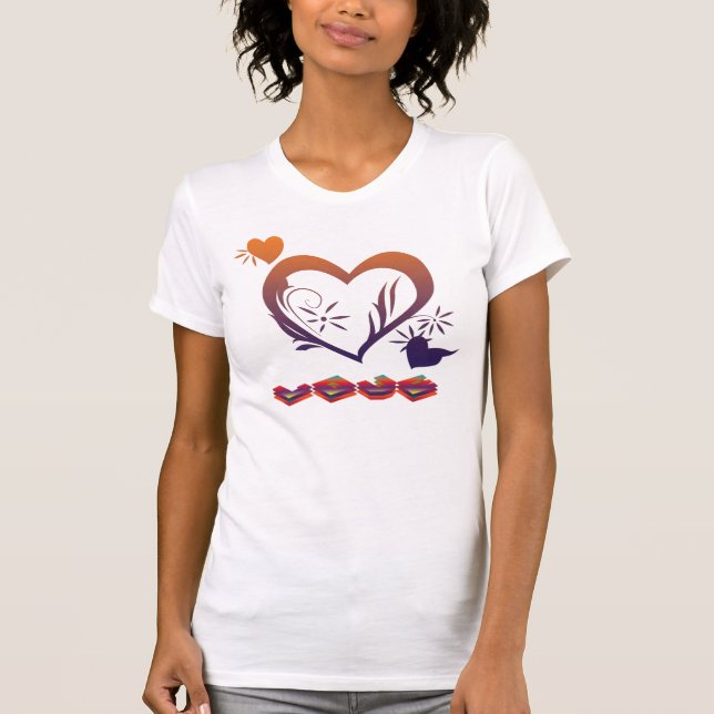 SDA Damen-Behälter-Spitze (LIEBE) T-Shirt (Vorderseite)