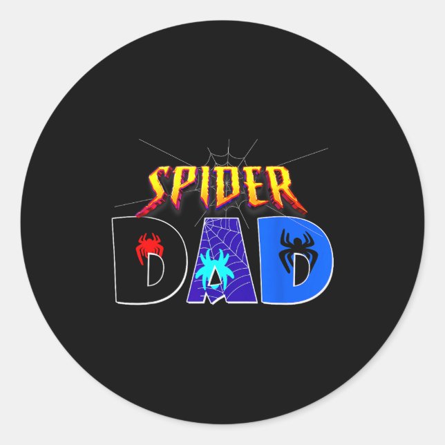 Sder Dad Shirt Birthday Fathers Day Halloween Cost Runder Aufkleber (Vorderseite)