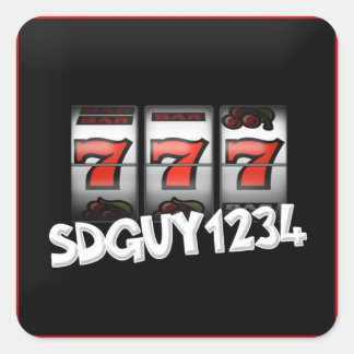 SDGuy Logo-Aufkleber Quadratischer Aufkleber