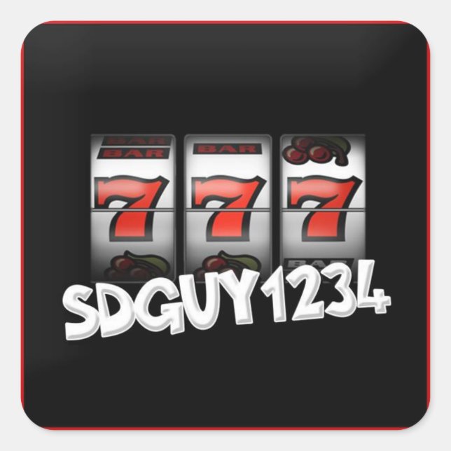 SDGuy Logo-Aufkleber Quadratischer Aufkleber (Vorderseite)