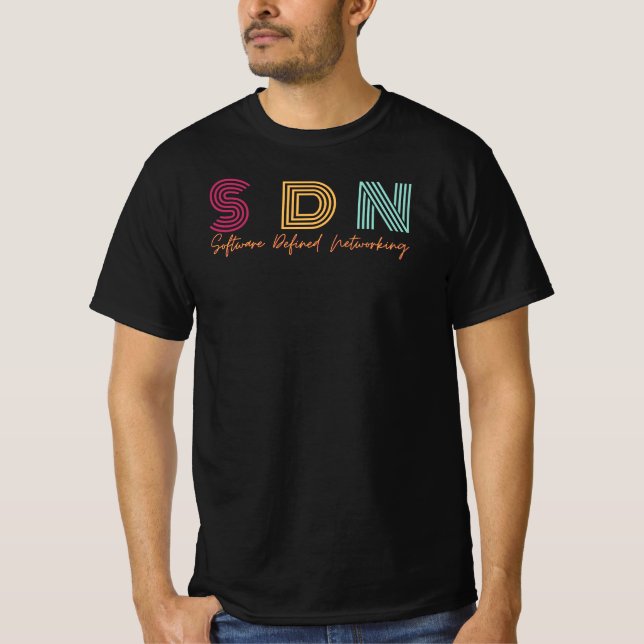 SDN - Software-definiertes Netzwerk T-Shirt (Vorderseite)