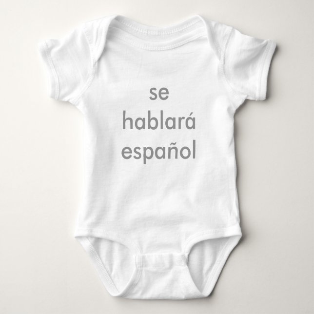 Se hablar espaol baby strampler (Vorderseite)