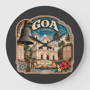 Se-Kathedrale Goa – Old Goa Kulturerbe Große Wanduhr
