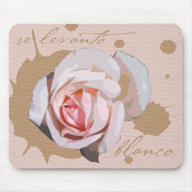 Se Levanto Blanco Mousepad (Vorne)