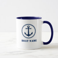Sea Anchor Add Boat Name Tasse sa0a