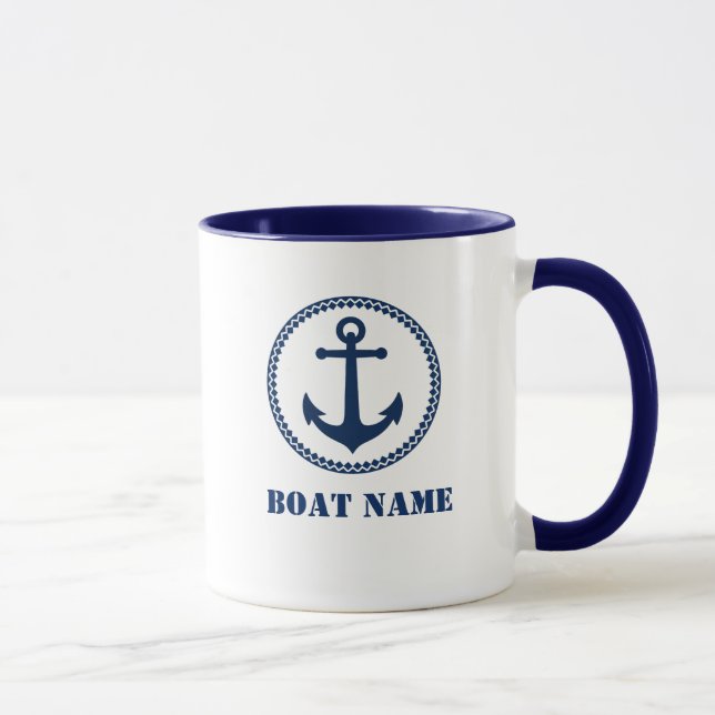 Sea Anchor Add Boat Name Tasse sa0a (Rechts)