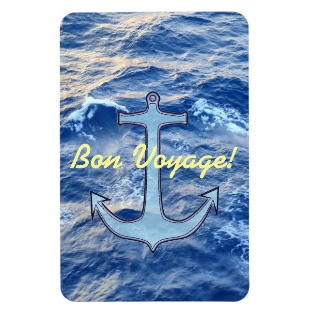 Sea Anchor Bon Voyage Magnet (Vertikal)