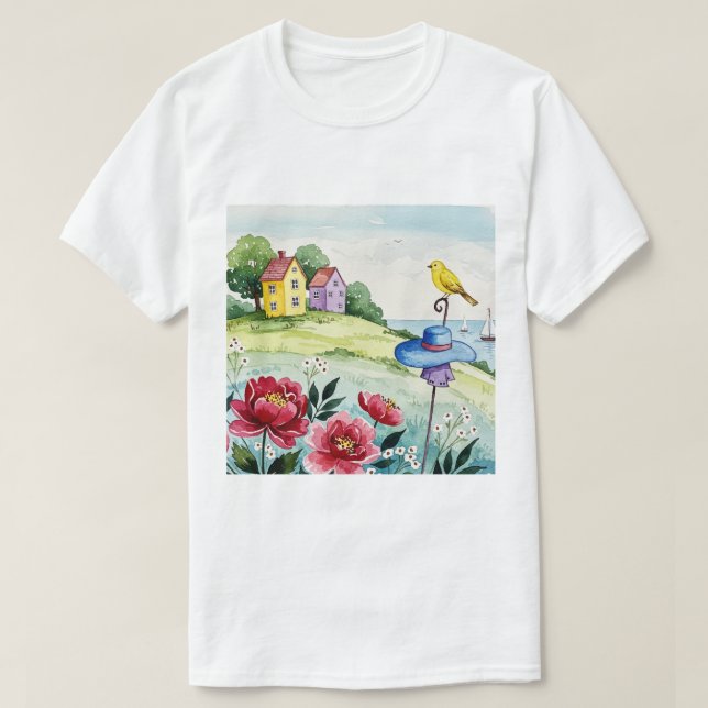 Sea and beach T-Shirt (Design vorne)
