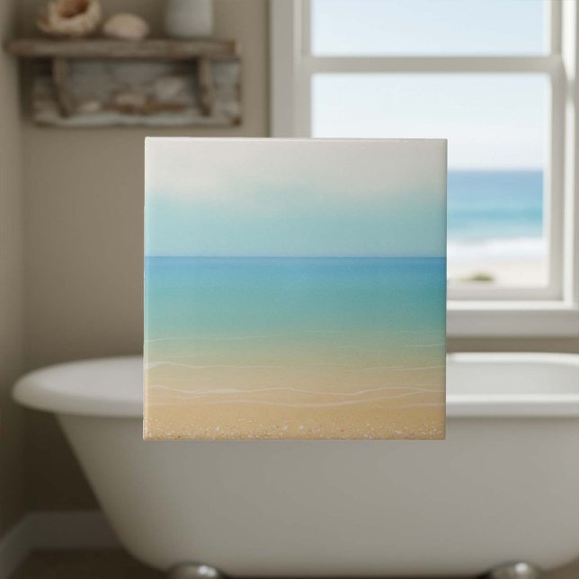 Sea and Sand Gradient Seascape ID1204 Fliese (Von Creator hochgeladen)