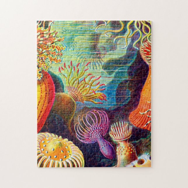 Sea Anemone - Ernst Haeckel Puzzle (Vertikal)