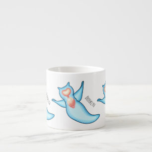 Sea angel cartoon illustriert espressotasse