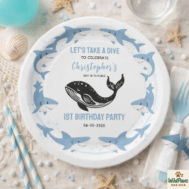 Sea Animals Shark 1st Birthday | Under the Sea  Pappteller