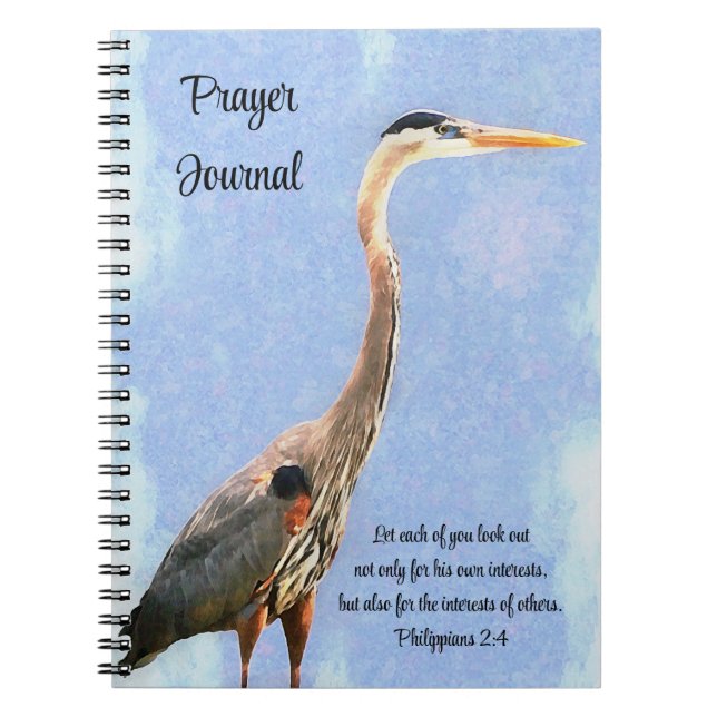 Sea Bird Art Bible Verse Faith Gebet Journal Notizblock (Vorderseite)