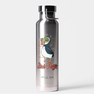 Sea Bird Stud Puffin Illustration Personalisiert Trinkflasche