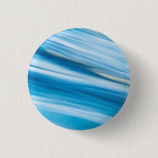 Sea Blue Abstrakt Button (Vorderseite)
