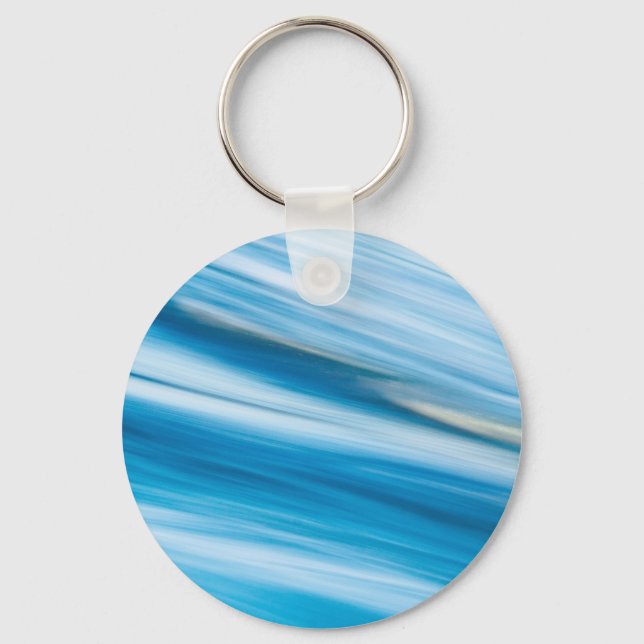 Sea Blue Abstrakt Schlüsselanhänger (Vorderseite)