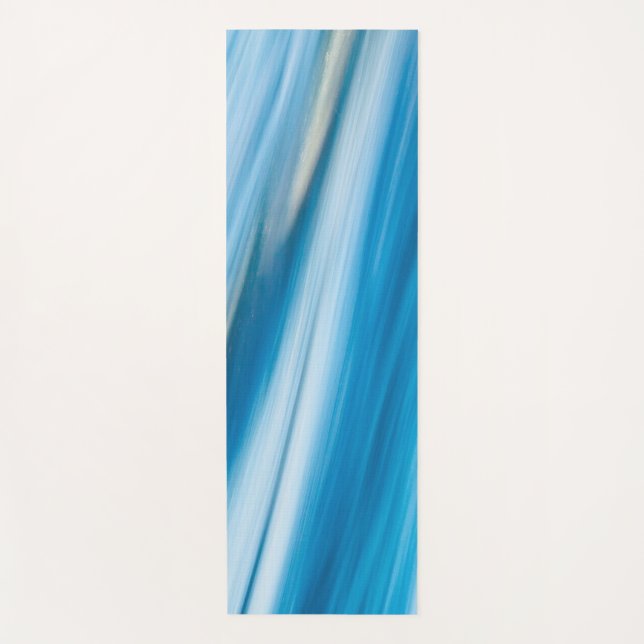 Sea Blue Abstrakt Yogamatte (Vorderseite)