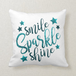 Sea Blue Imitate Sparkle Kissen für sie