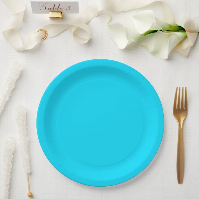 Sea Blue Pappteller (Hochzeit)