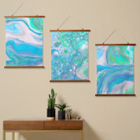 Sea Blue und Green Bubbles und Ocean Art