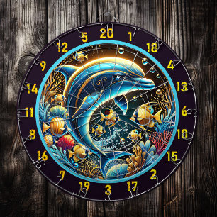 Sea Breeze Dolphin Dartboard Escape Dartscheibe