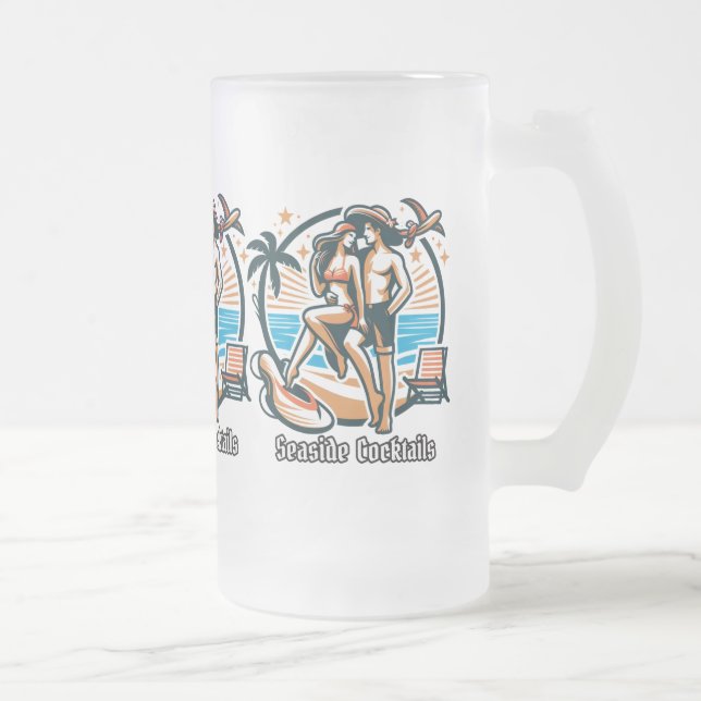 Sea Breeze Seaside Cocktails Mattglas Bierglas (Rechts)