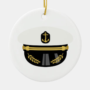 Sea Captain Hat Keramik Ornament