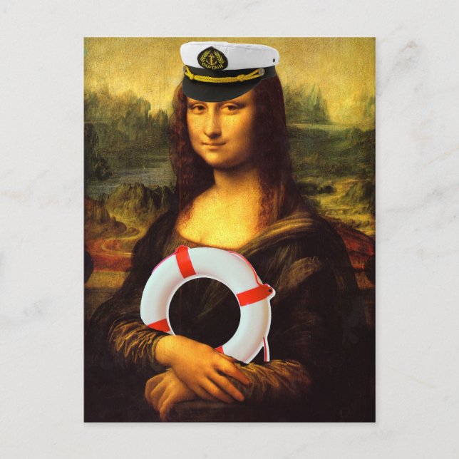 Sea Captain Mona Lisa Postkarte (Vorderseite)