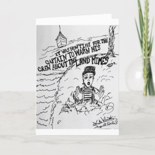 Sea Captain warnt seine Crew über das Land Mimes Karte
