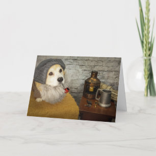 Sea Chanty Corgi Geburtstagskarte Karte