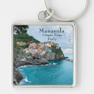 Sea Coast Cinque Terre Manarola Riomaggiore Italy  Schlüsselanhänger