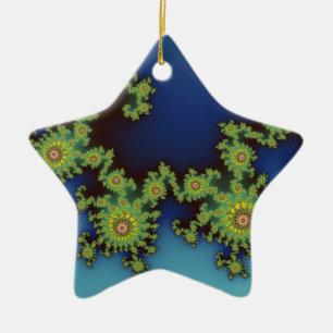 Sea Creature Christmas Fraktal Keramikornament