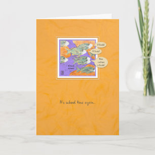 Sea Creatures French Grunts Pandemic School Kid's Karte