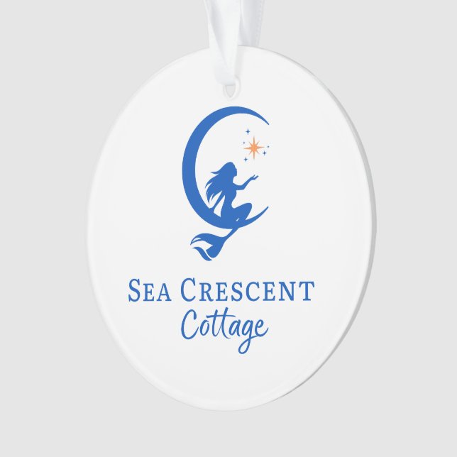 Sea Crescent Cottage Christmas Ornament  (Vorderseite)