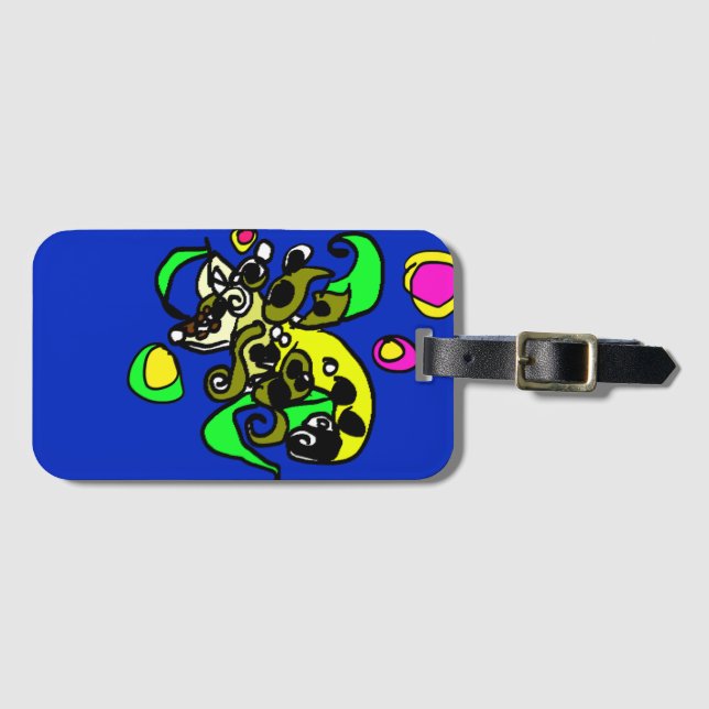 Sea dragon art  gepäckanhänger (Vorderseite (Horizontal))