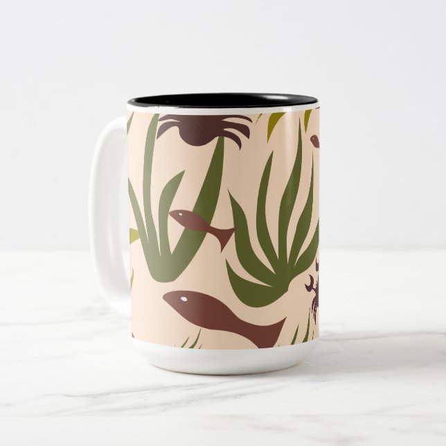 Sea Dream Fish and Crabs Tasse (Vorderseite Links)