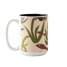 Sea Dream Fish and Crabs Tasse