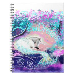 Sea Dreams Unicorn Art Notebook Notizblock