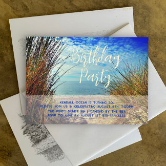 Sea Dunes Geburtstagsparty Einladung