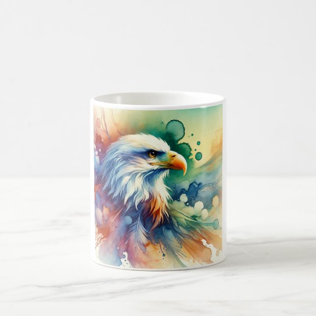 Sea Eagle Majesty 010924AREF151 - Watercolor Kaffeetasse (Mittel)
