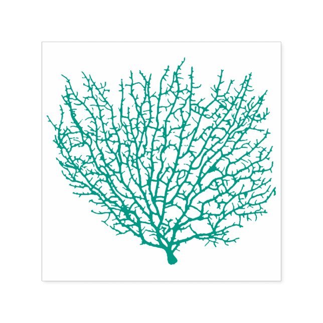 Sea Fan Coral Permastempel (Design)